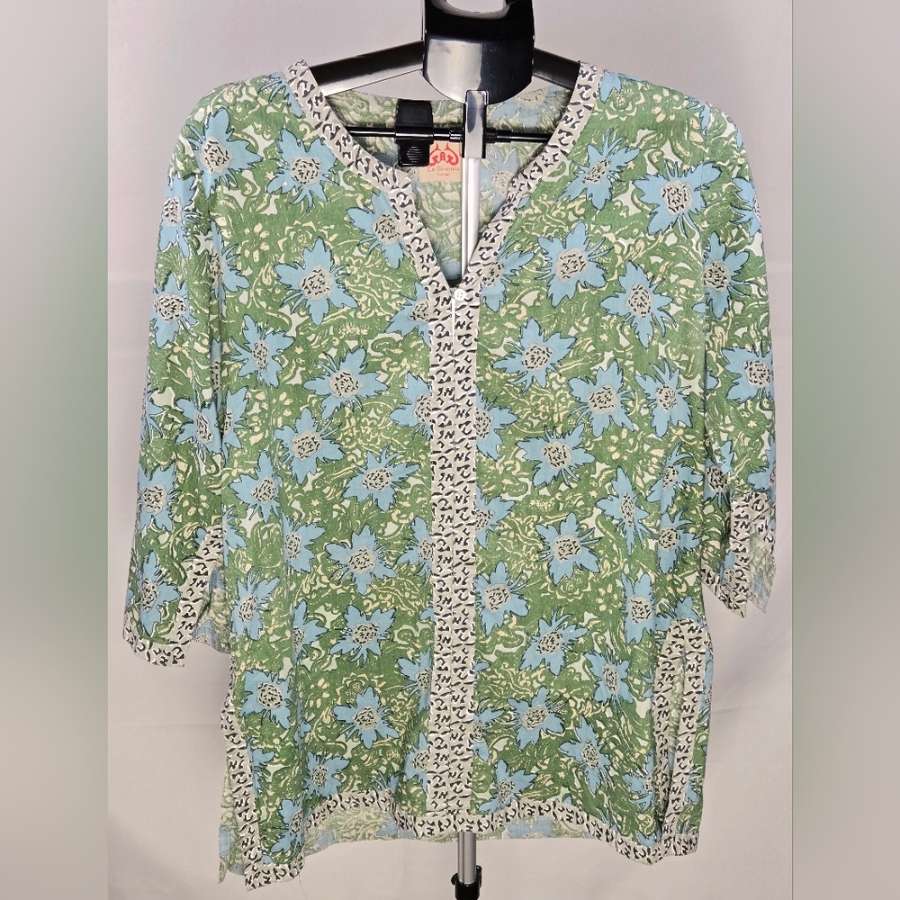 Le Sirenuse Positano 100% Resort Cotton‎ Boho Cottagecore Tunic, Large